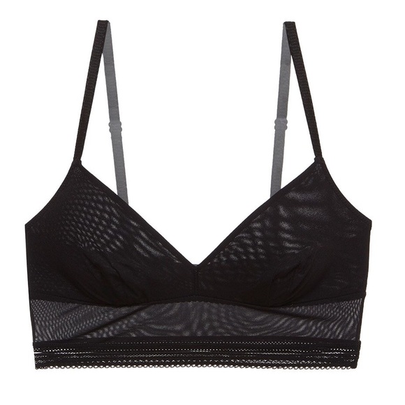 COSABELLA LACED IN AIRE LONG BRALETTE BLACK LARGE NWOT - Picture 5 of 5